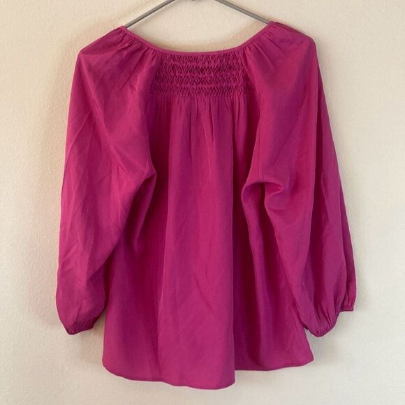 Daniel Rainn Pink Ballon Sleeve Blouse (J8) - Picture 2 of 12